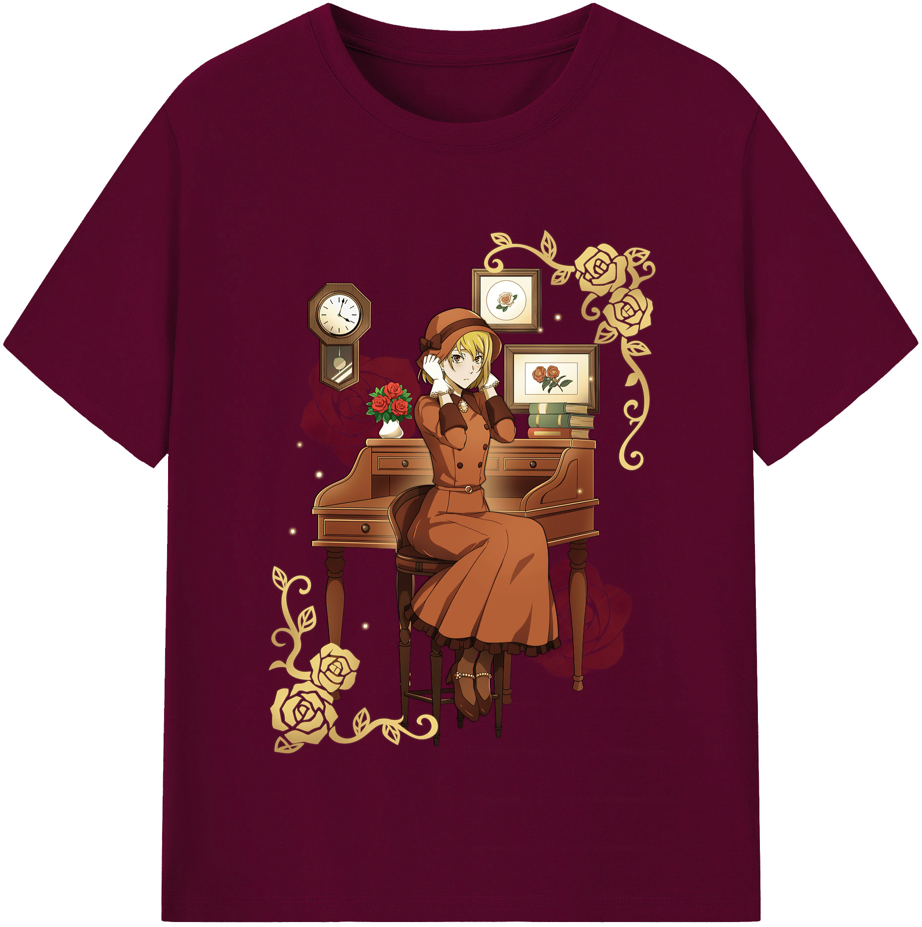 （画像用） 文豪ストレイドッグス Bungo Stray Dogs レディースカジュアルプリントTシャツ（綿100％）